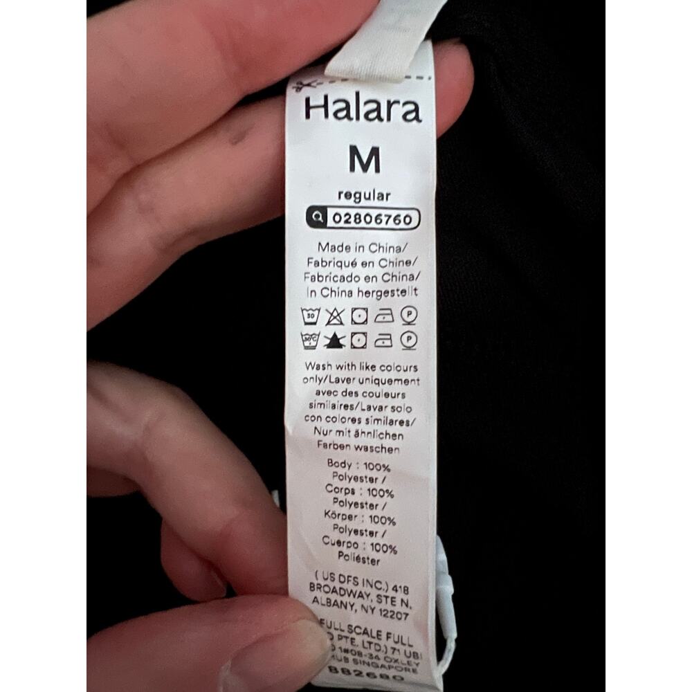 NWT Halara Women's High Waisted Pocket Straight Leg Work Pants Black Size M - Picture 10 of 14